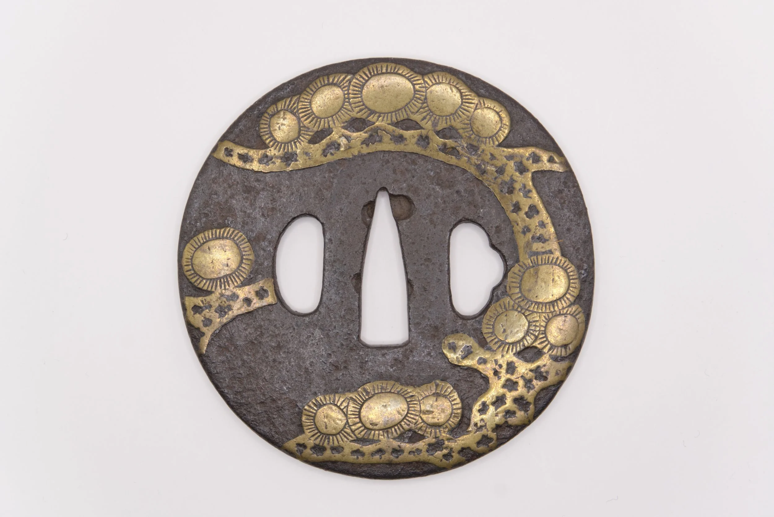NBTHK Hozon Heianjō Zōgan Tsuba 鍔 | katana24